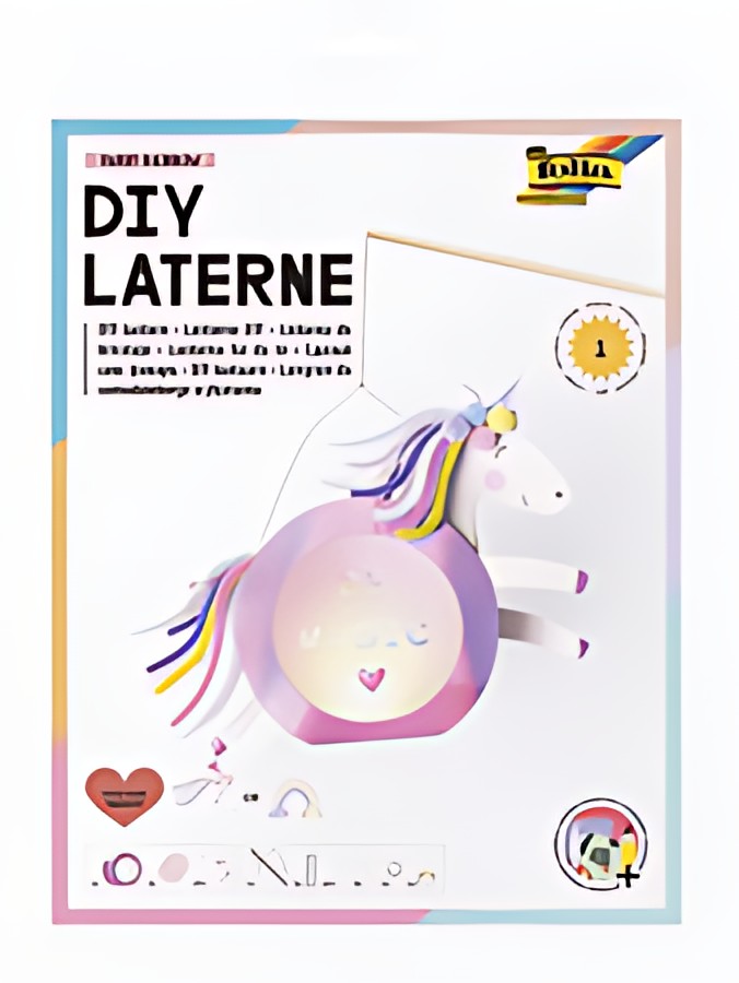 folia Kit de lanterne SWEET RAINBOW, rose irisé