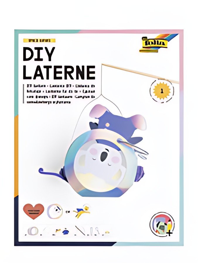folia Kit de lanterne SPACE SAFARI, irisé métallisé