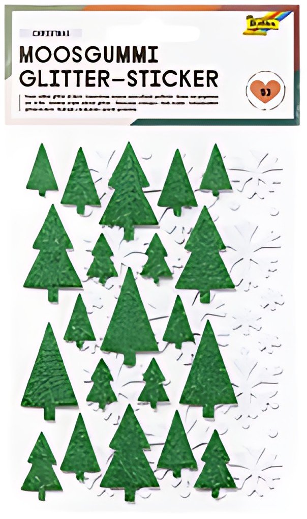 folia Sticker pailleté en caoutchouc mousse CHRISTMAS