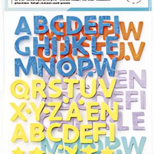 folia Sticker pailleté en caoutchouc mousse LETTERS