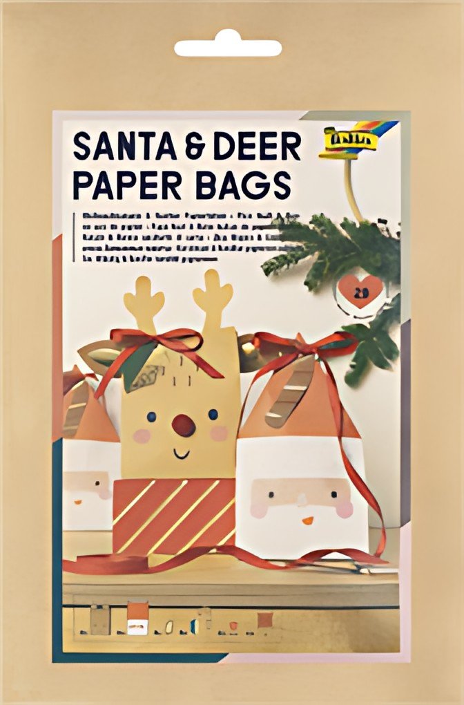 folia Kit pochettes-cadeaux de Noël "Santa & Deer"