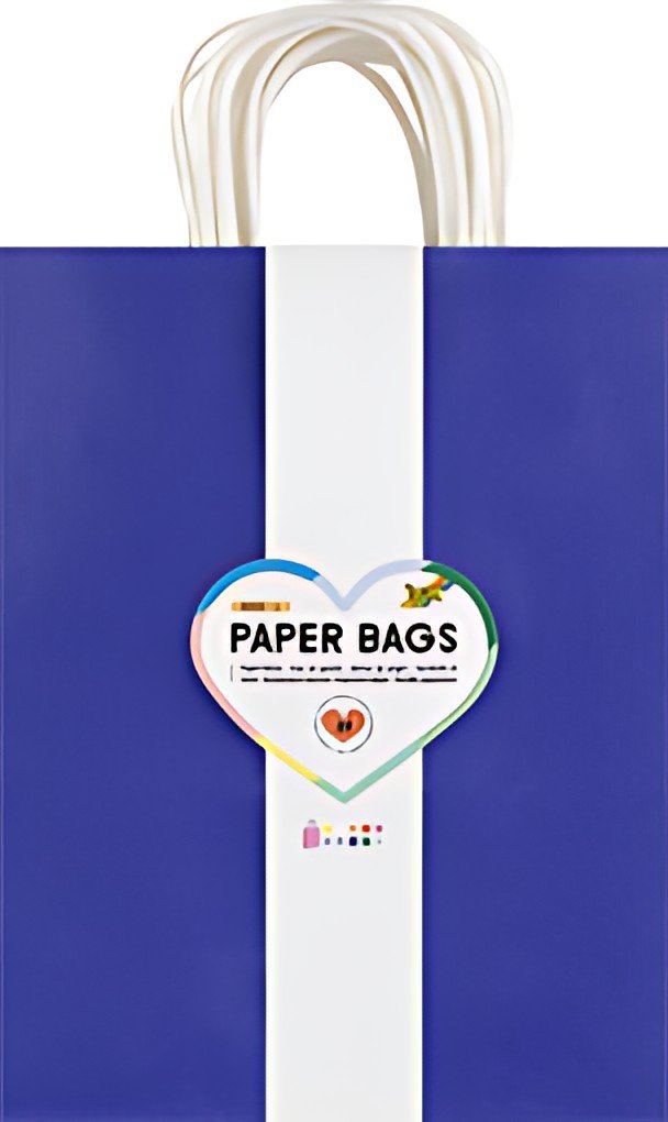 folia Sac en papier BASIC, taille: L, assorti