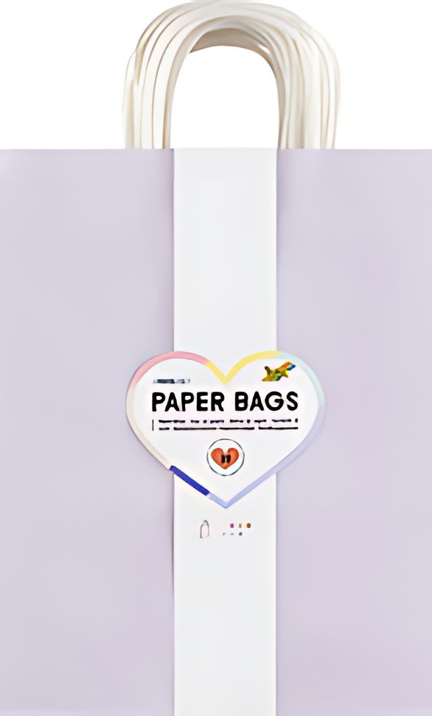 folia Sac en papier PASTEL, taille: L, assorti