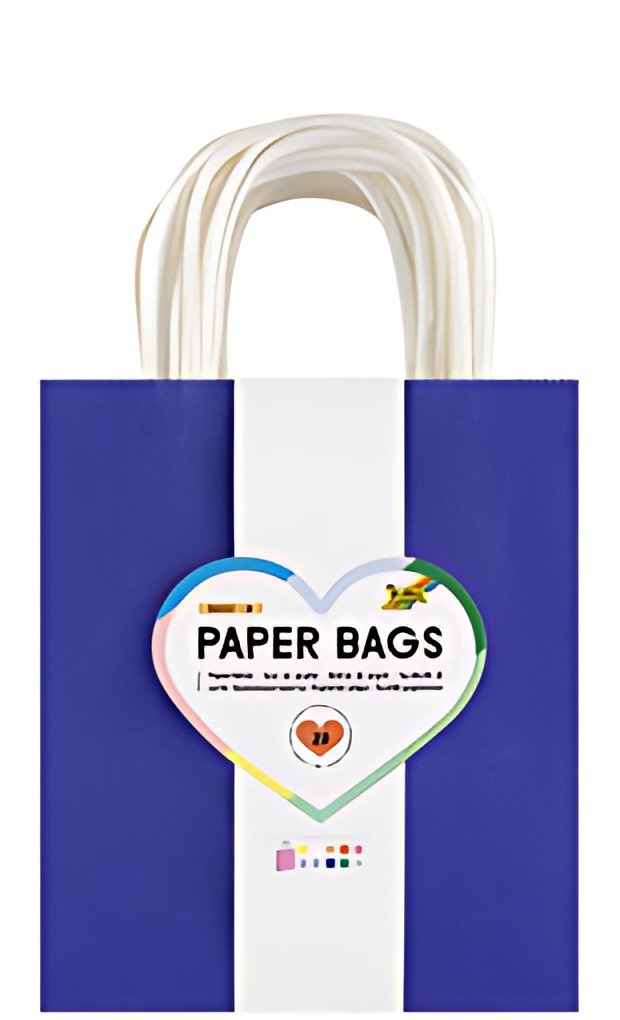 folia Sac en papier BASIC, taille: M, assorti