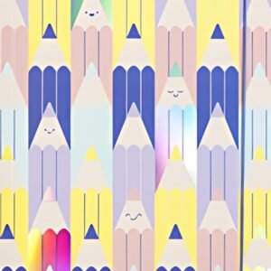 folia Carton à dessin HOTFOIL "COLOURFULL PENCILS", A3