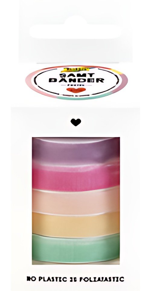 folia Jeu de rubans cadeau PASTEL, assorti