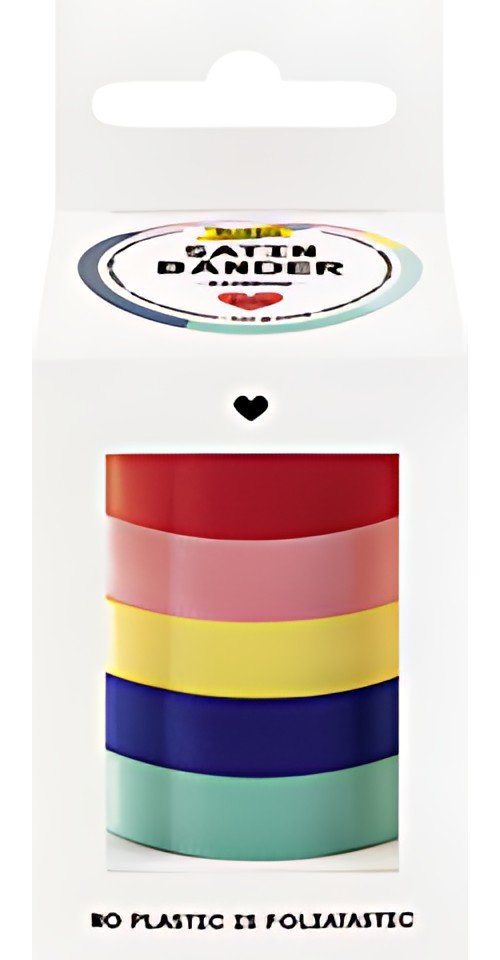 folia Set de rubans satin RAINBOW, assorti