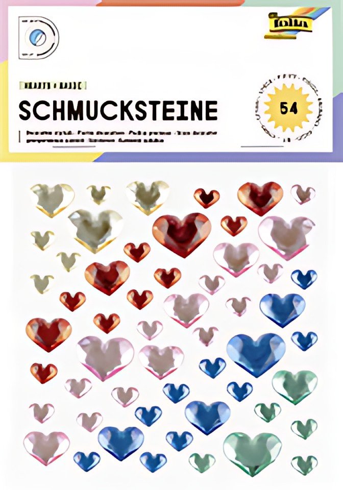 folia Pierre décorative HEARTS BASIC, autocollant