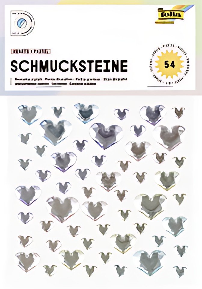 folia Pierre décorative HEARTS PASTEL, autocollant