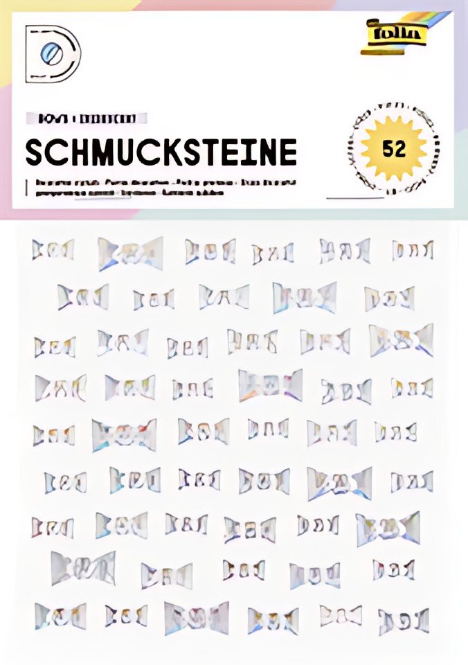 folia Pierre décorative BOWS IRIDESCENT, autocollant