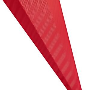 folia school cone cut, carton ondulé 3D, hexagonal, rouge