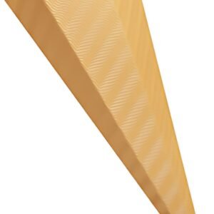 folia school cone cut, carton ondulé 3D, hexagonal, orange