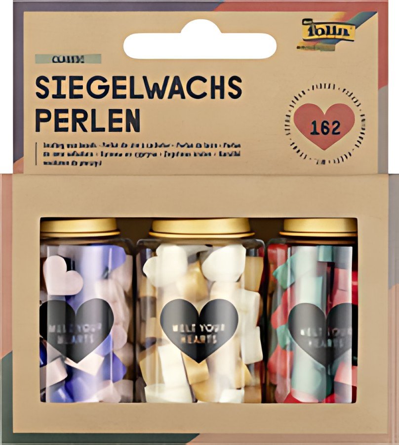 folia Perles de cire CLASSIC, 3 boîtes, couleurs assorties