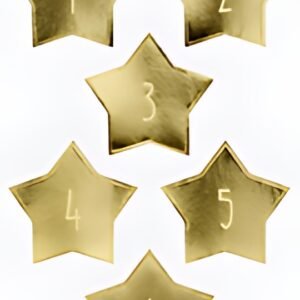 folia Stickers pour calendrier de l'Avent "STARS GOLD"