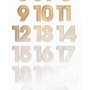 folia Stickers calendrier de l'Avent "NUMBERS IRIDESCENT"