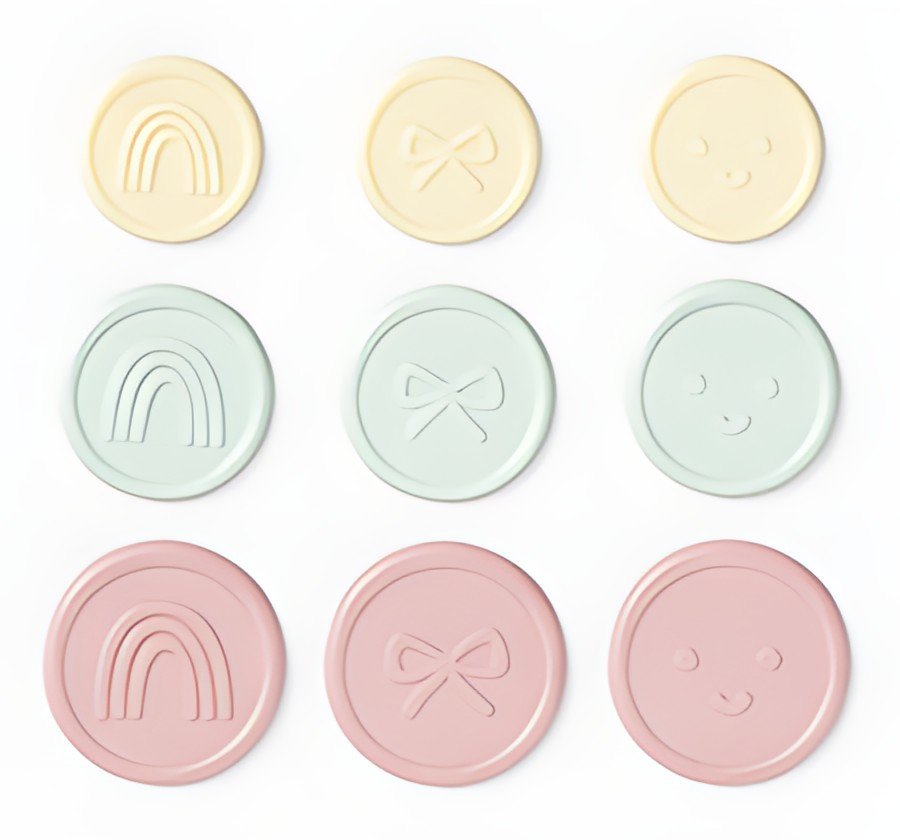 folia Sceau autocollant CANDY, tailles et couleurs assorties