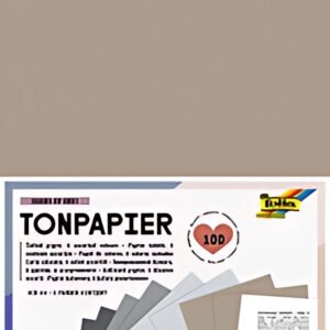 folia Papier de couleur "Shades of Grey", A4, 130 g/m2