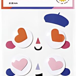 folia Oeil vacillant HEARTS, taille: L, autocollant