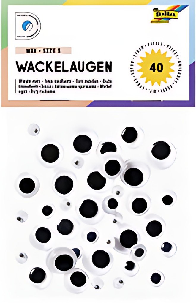 folia Oeil vacillant, mélange, taille: S, autocollant