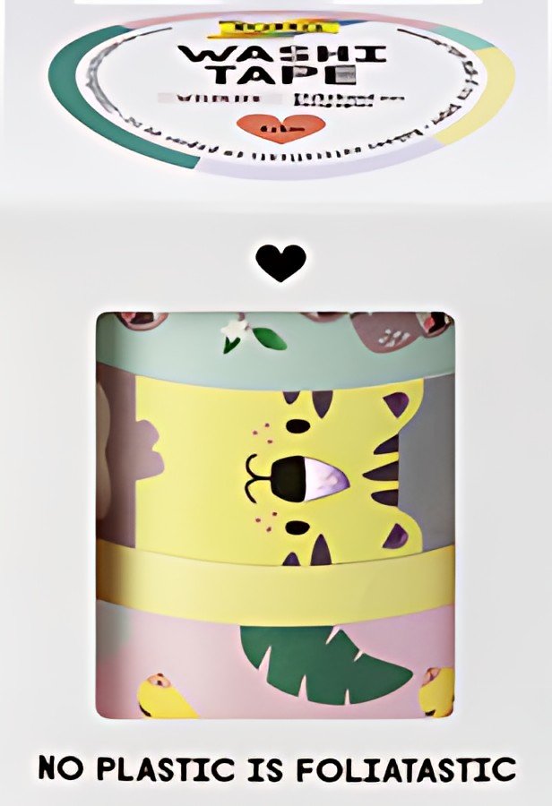 folia Ruban adhésif décoratif Washi-Tape HOTFOIL WILDLIFE