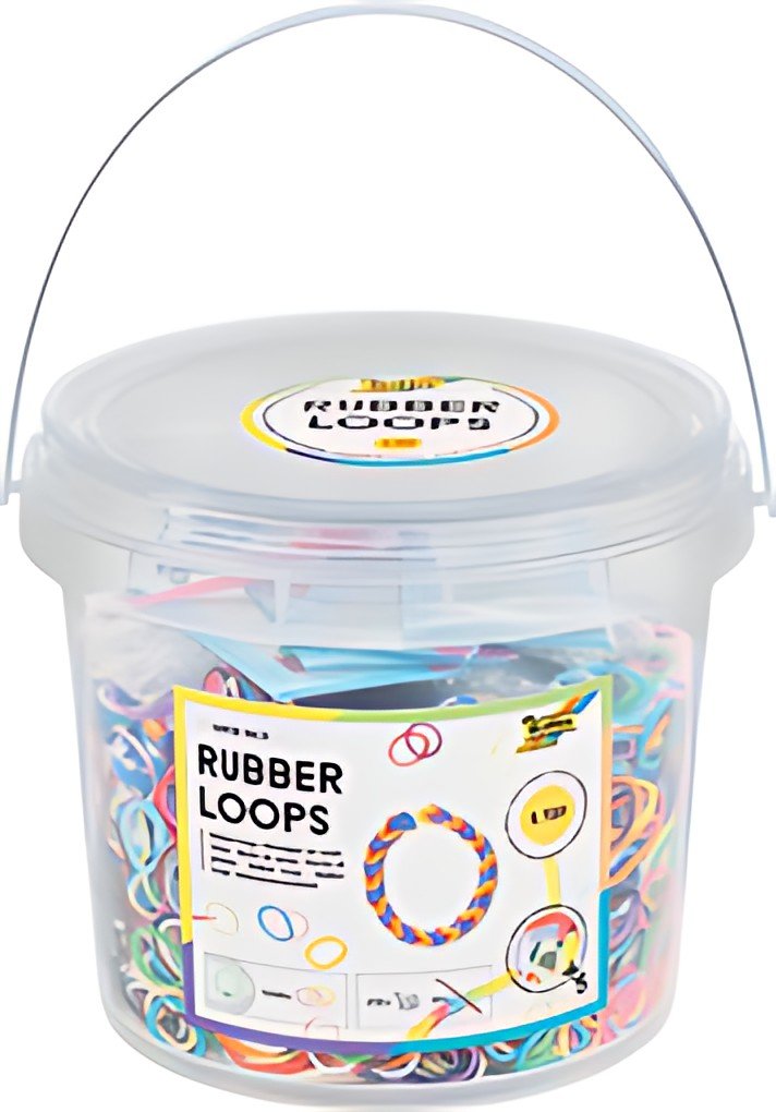 folia Rubber Loops Super Pack, 5.700 pièces, dans un seau