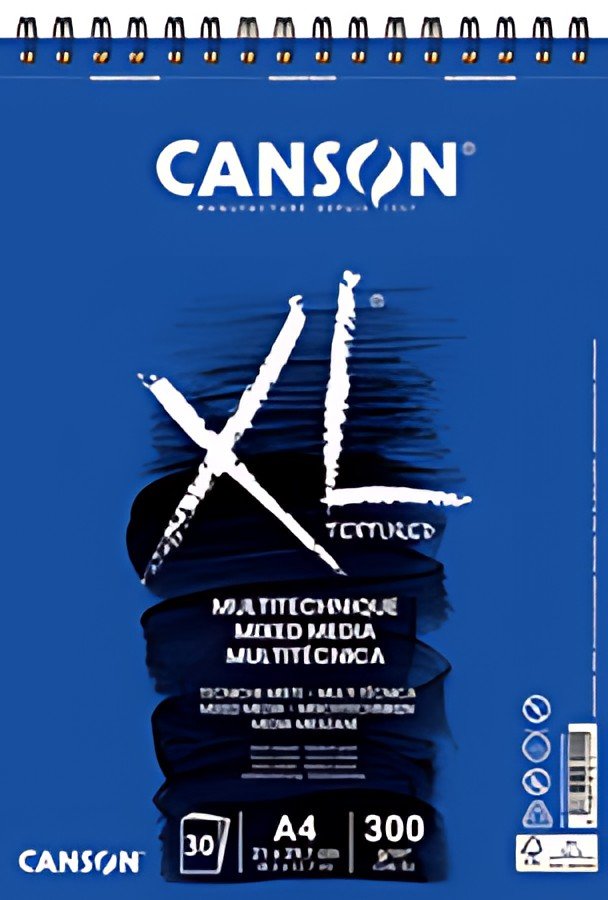 CANSON Bloc de dessin XL MIXED MEDIA Textured, A3