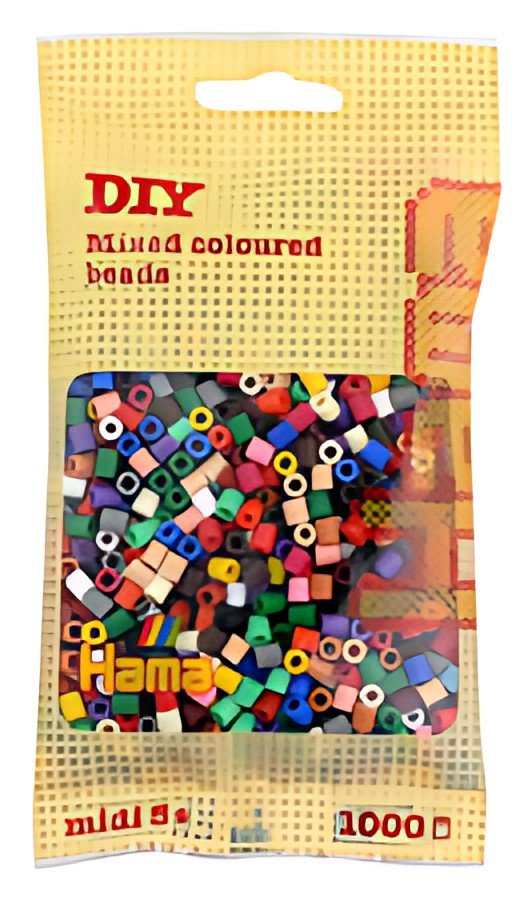 Hama Perles à repasser midi "mix de couleurs", en sachet