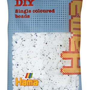 Hama Perles à repasser midi, dans un sachet, blanc