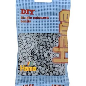 Hama Perles à repasser midi, dans un sachet, gris