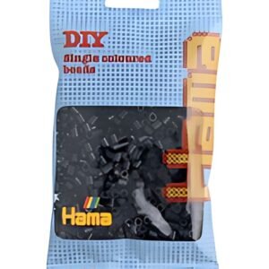 Hama Perles à repasser midi, en sachet, noir