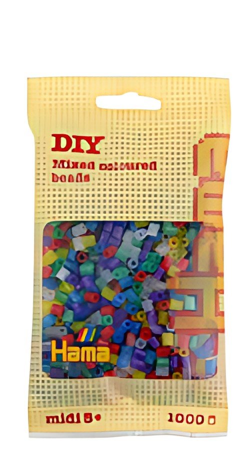 Hama Perles à repasser midi "mix paillettes", dans un sachet