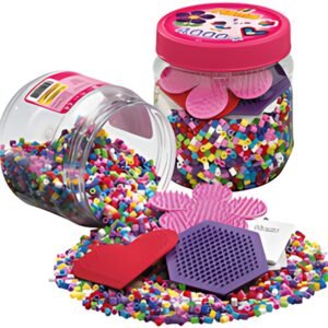 Hama Perles à repasser midi + plaques, en boîte plastique