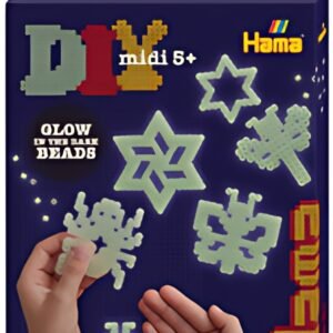 Hama Perles à repasser midi "luminescent", coffret cadeau
