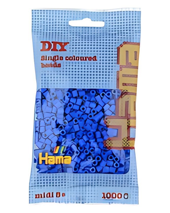 Hama Perles à repasser midi, dans un sachet, bleu clair