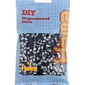 Hama Perles à repasser midi, dans un sachet, argent