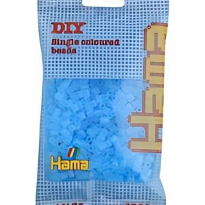Hama Perles à repasser midi, sachet, aqua transparent