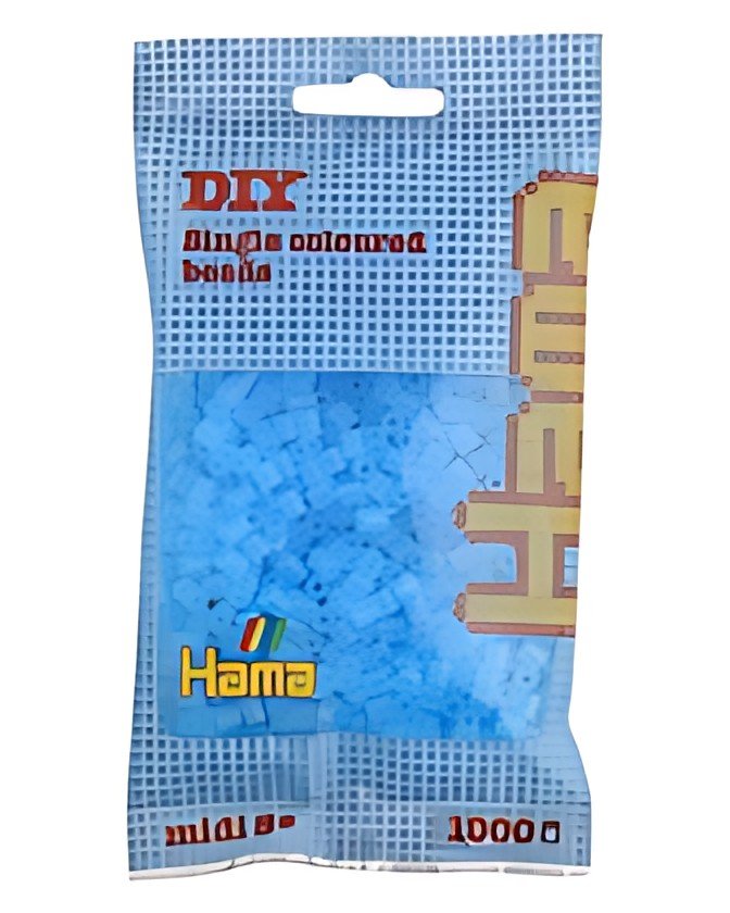 Hama Perles à repasser midi, sachet, aqua transparent