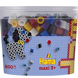 Hama Perles à repasser maxi "mélange de couleur vive", boîte