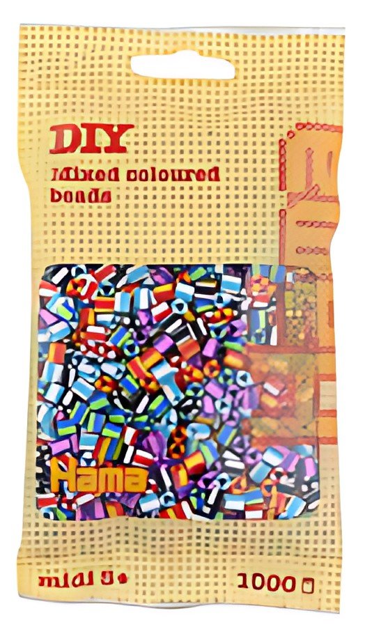 Hama Perles à repasser midi "perles à rayures Mix 90", dans