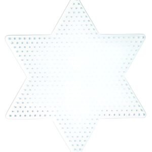 Hama Plaque pour perles midi "Grande étoile", blanc