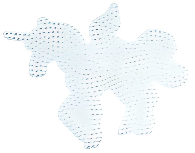 Hama Plaque pour perles midi "Pégase/licorne", blanc