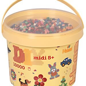 Hama Perles à repasser midi "mélange", dans un seau