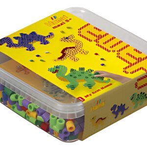 Hama Perles à repasser maxi + plaque "dinosaure", en boîte