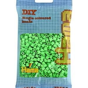 Hama Perles à repasser midi, dans un sachet, vert pastel