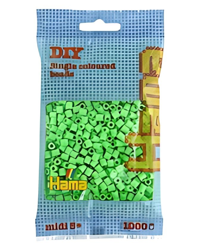 Hama Perles à repasser midi, dans un sachet, vert pastel