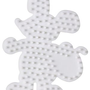 Hama Plaque pour perles midi "Souris", blanc