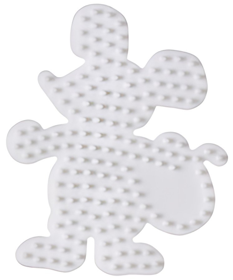 Hama Plaque pour perles midi "Souris", blanc