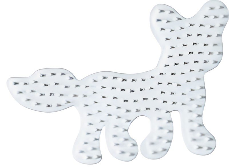 Hama Plaque pour perles midi "Renard", blanc