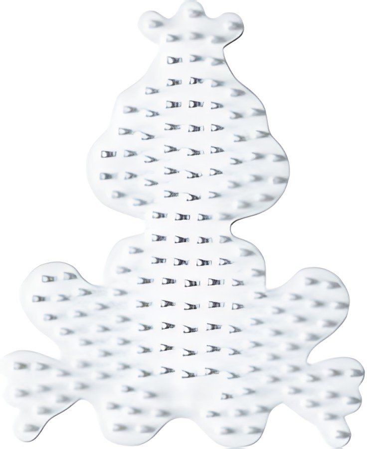 Hama Plaque pour perles midi "Petite grenouille", blanc