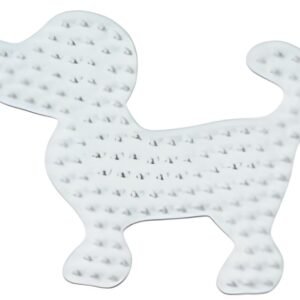 Hama Plaque pour perles midi "Petit chien", blanc